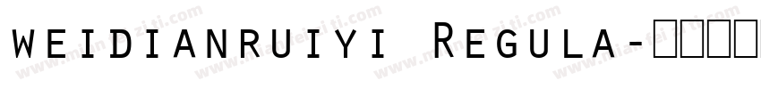 weidianruiyi Regula字体转换